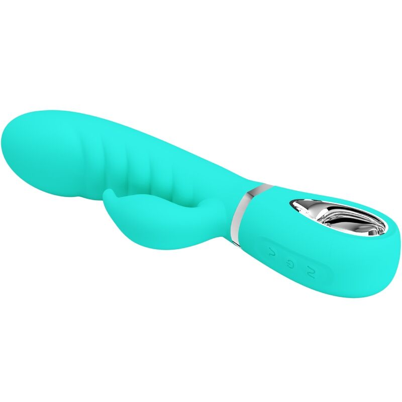 PRETTY LOVE - PRESCOTT MULTIFUNZIONE G-SPOT VIBRATOR AQUA GREEN - 8