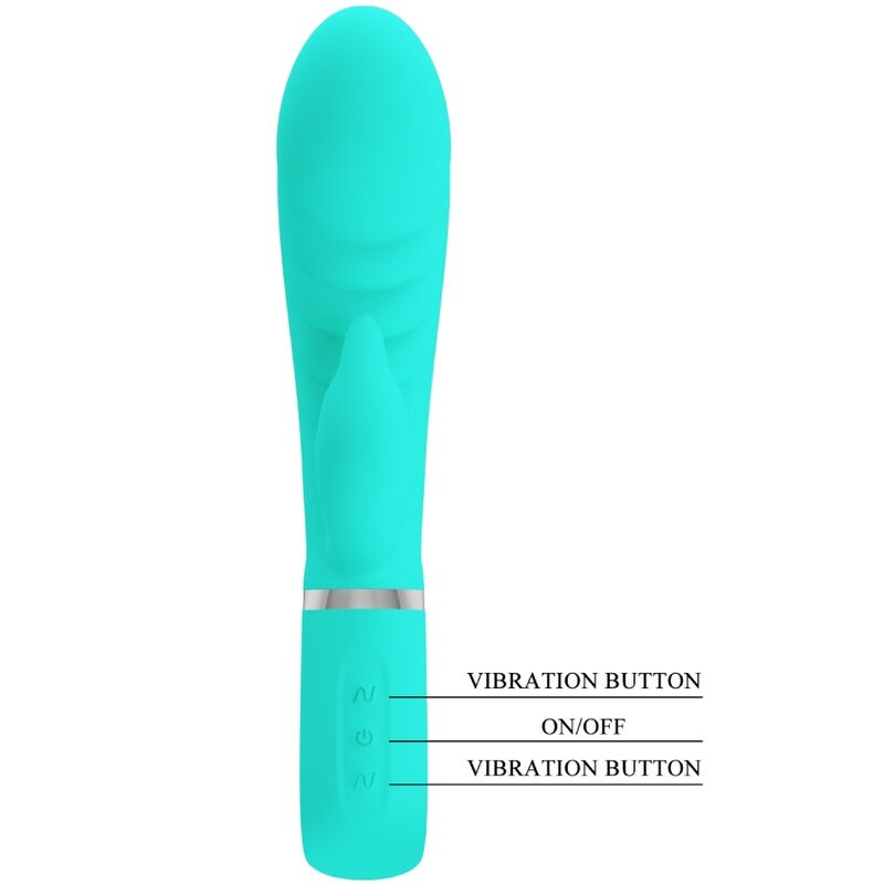PRETTY LOVE - PRESCOTT MULTIFUNZIONE G-SPOT VIBRATOR AQUA GREEN - 2