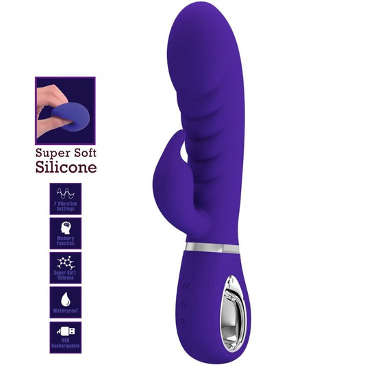 PRETTY LOVE - VIBRATEUR POINT G MULTIFONCTION PRESCOTT VIOLET