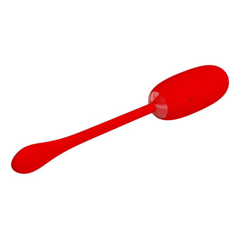 PRETTY LOVE - JULIUS WATERPROOF-RECHARGEABLE VIBRATING EGG RED - 5