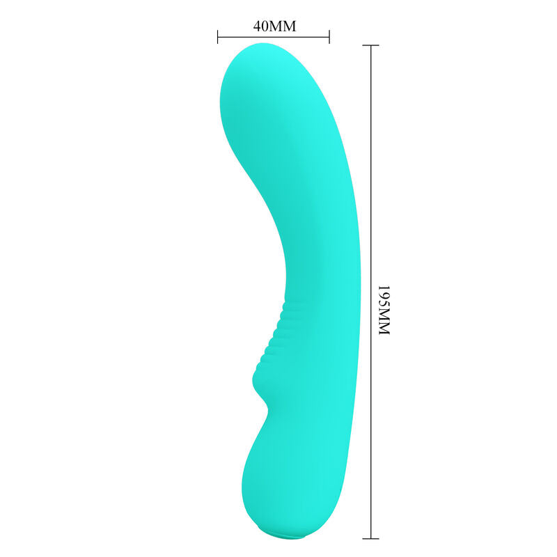 PRETTY LOVE - PRESCOTT RECHARGEABLE VIBRATOR AQUA GREEN - 5