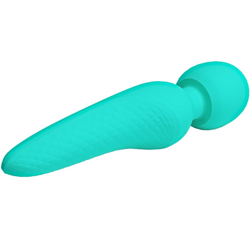 PRETTY LOVE - MEREDITH MASSAGER 12 VIBRATION MODES AQUA GREEN - 5