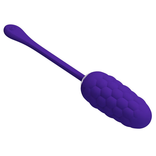 PRETTY LOVE - VIBRATING EGG WITH PURPLE RECHARGEABLE MARINE TEXTURE - 1