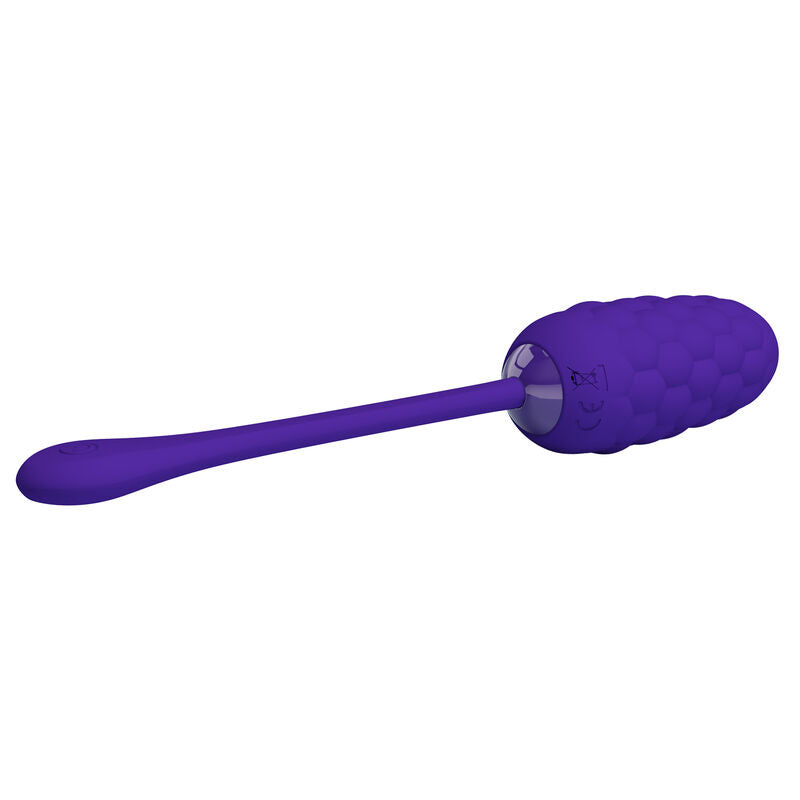 PRETTY LOVE - VIBRATING EGG WITH PURPLE RECHARGEABLE MARINE TEXTURE - 3