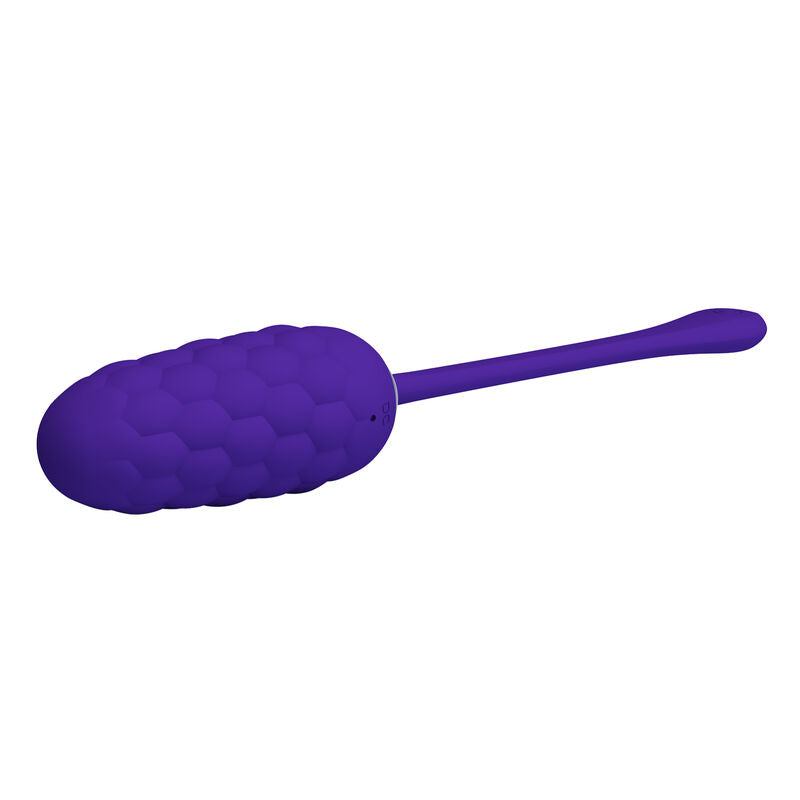 PRETTY LOVE - VIBRATING EGG WITH PURPLE RECHARGEABLE MARINE TEXTURE - 4