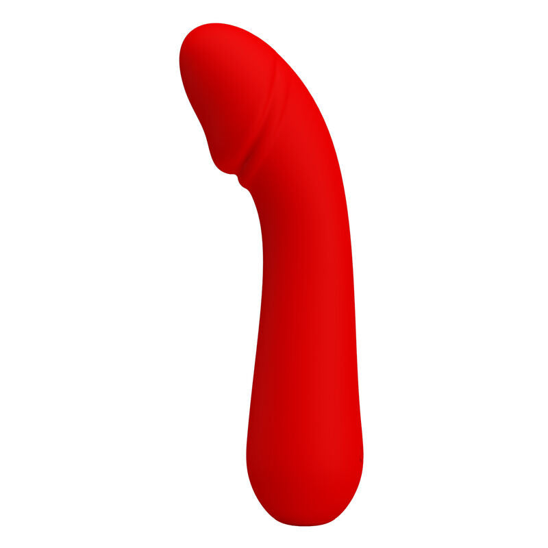 PRETTY LOVE - CETUS RECHARGEABLE VIBRATOR RED - 2