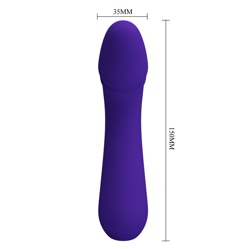 PRETTY LOVE - CETUS RECHARGEABLE VIBRATOR PURPLE - 6