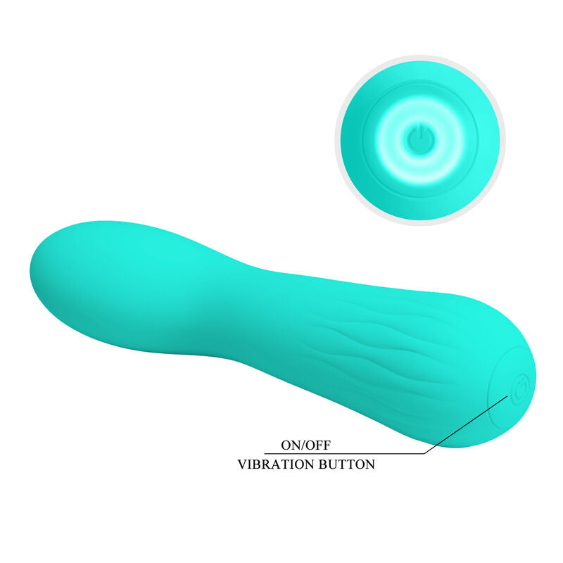 PRETTY LOVE - FAUN RECHARGEABLE VIBRATOR AQUA GREEN - 6