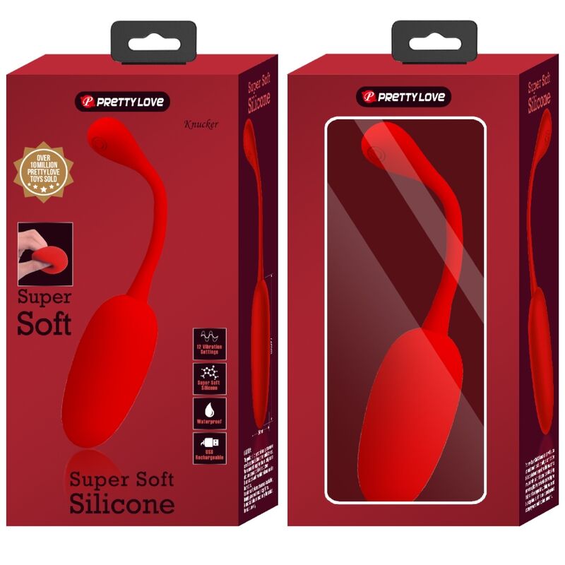 PRETTY LOVE - KNUCKER RED RECHARGEABLE VIBRATING EGG - 9