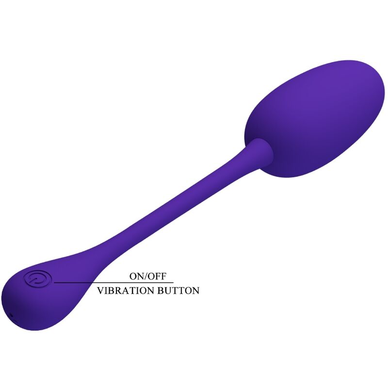 PRETTY LOVE - KNUCKER PURPLE RECHARGEABLE VIBRATING EGG - 6