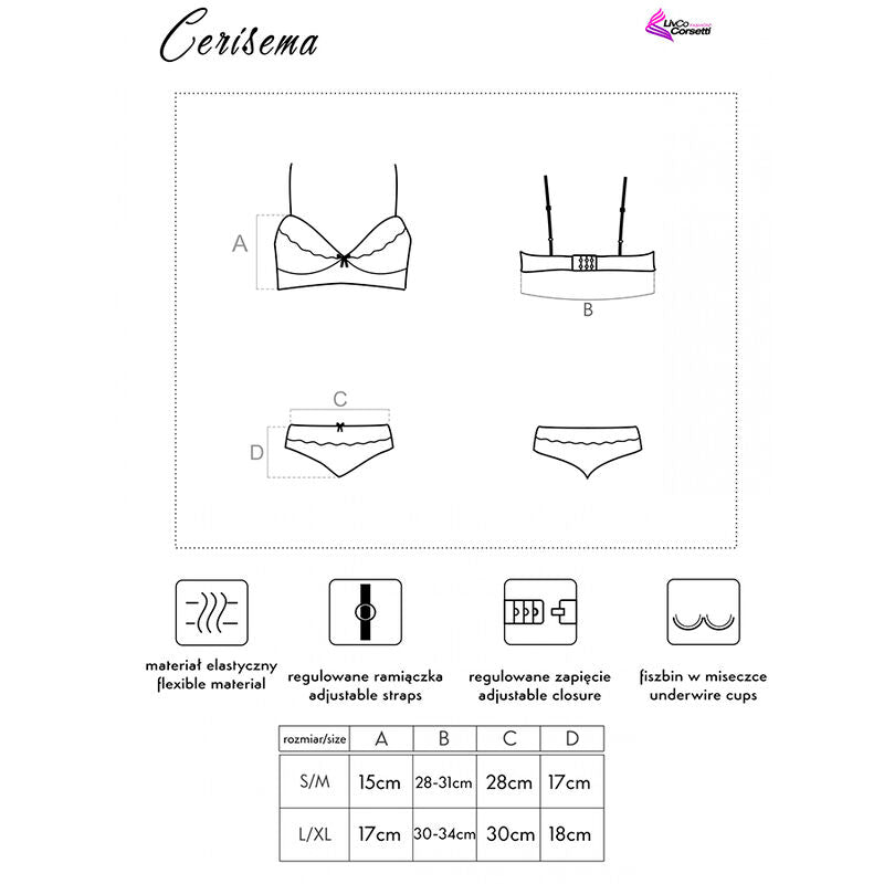 LIVCO CORSETTI FASHION - CERISEMA LC 21005 BRA + PANTY CORAL - 4