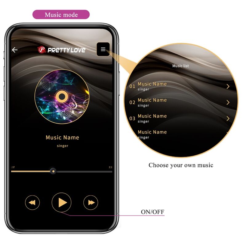 PRETTY LOVE - JAYLEEN VIBRATOR APP REMOTE CONTROL PURPLE - 10