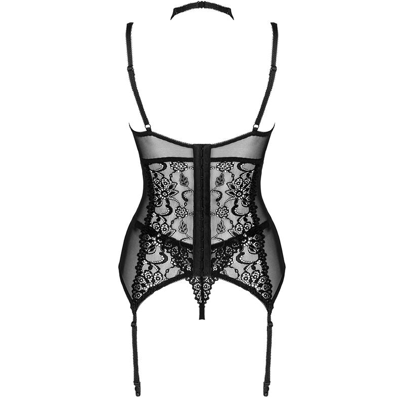 LIVCO CORSETTI FASHION - GIELLANDRA FOR THE SENSES COLLECTION CORSET + PANTY BLACK L/XL - L/XL - 9