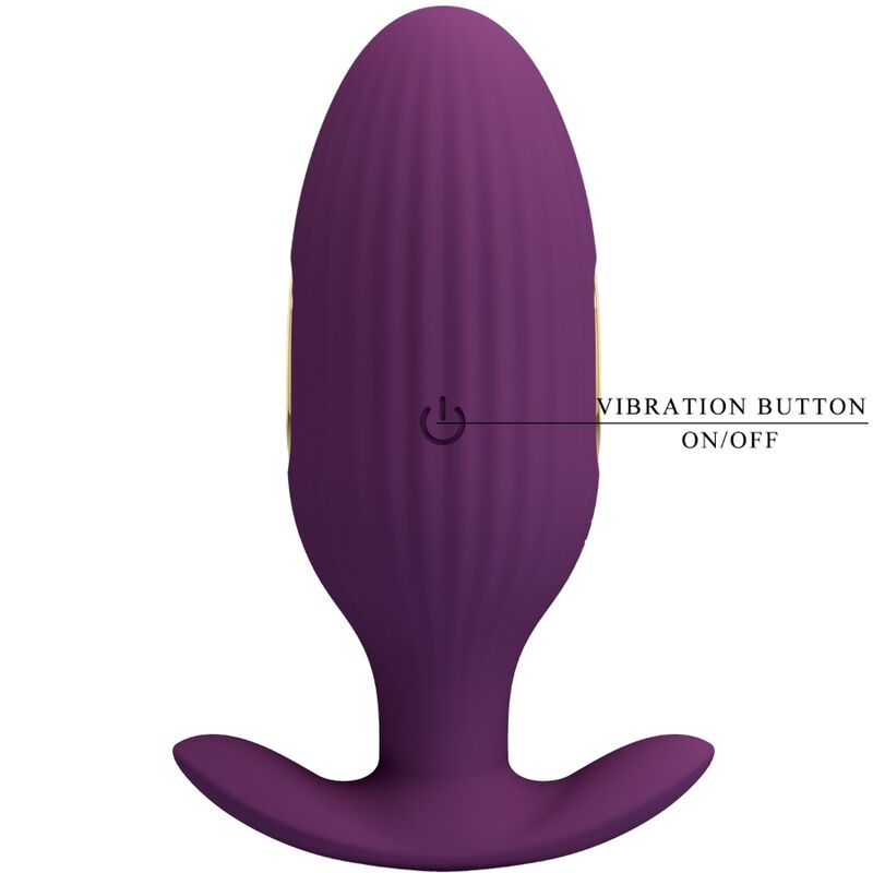 PRETTY LOVE - JEFFERSON APP CONTROLLED ANAL PLUG PURPLE - 16