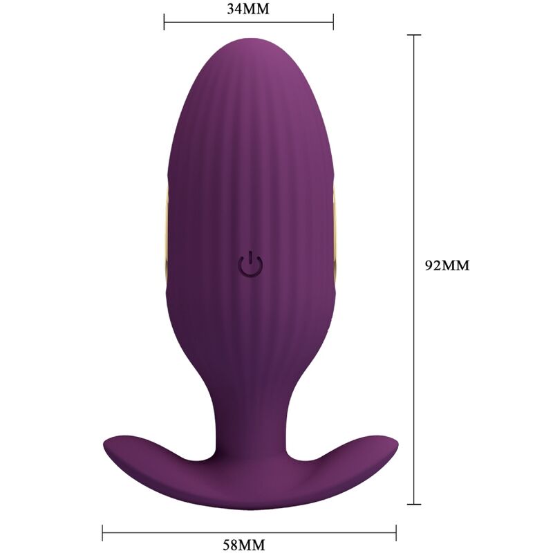 PRETTY LOVE - JEFFERSON APP CONTROLLED ANAL PLUG PURPLE - 14