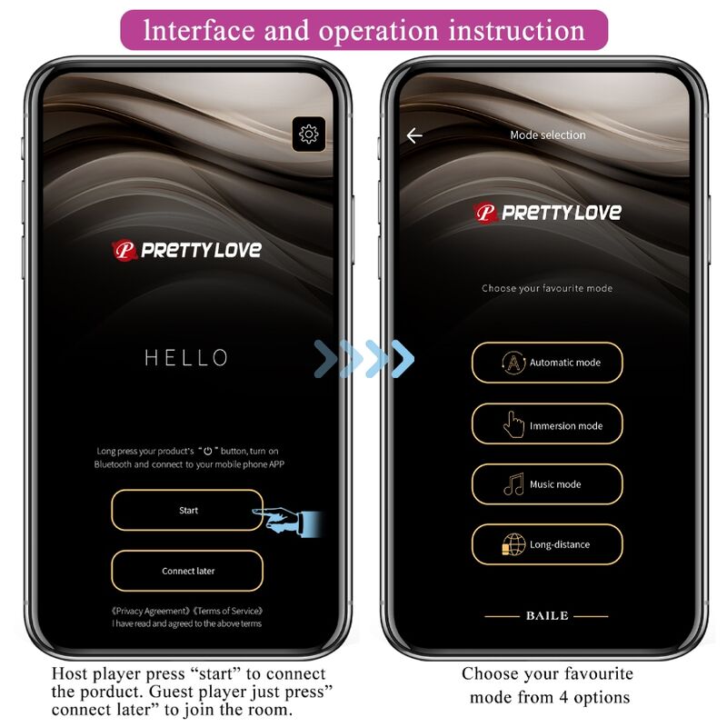 PRETTY LOVE - JEFFERSON APP CONTROLLED ANAL PLUG PURPLE - 10