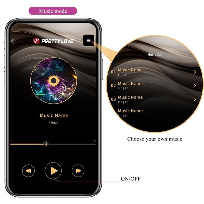 PRETTY LOVE - JEFFERSON APP CONTROLLED ANAL PLUG PURPLE - 1