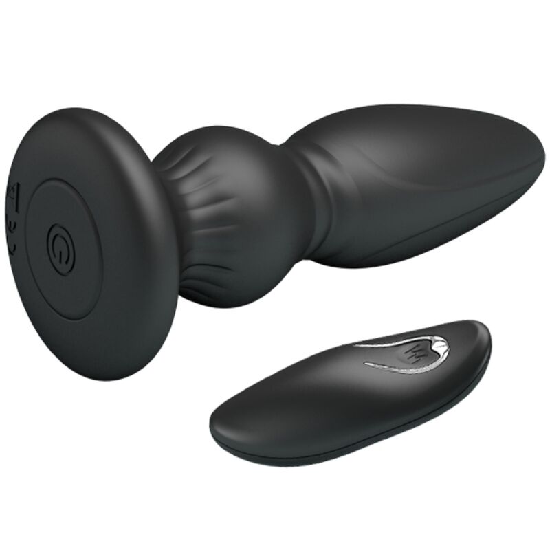 MR PLAY - POWERFUL REMOTE CONTROL VIBRATOR BUTT PLUG BLACK