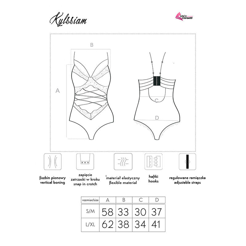 LIVCO CORSETTI FASHION - KYLSSIAM LC 90613 CORPS NÉGRO