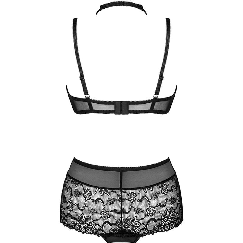 LIVCO CORSETTI FASHION - LINERA FOR THE SENSES COLLECTION BRA + PANTY BLACK L/XL - S/M - 9