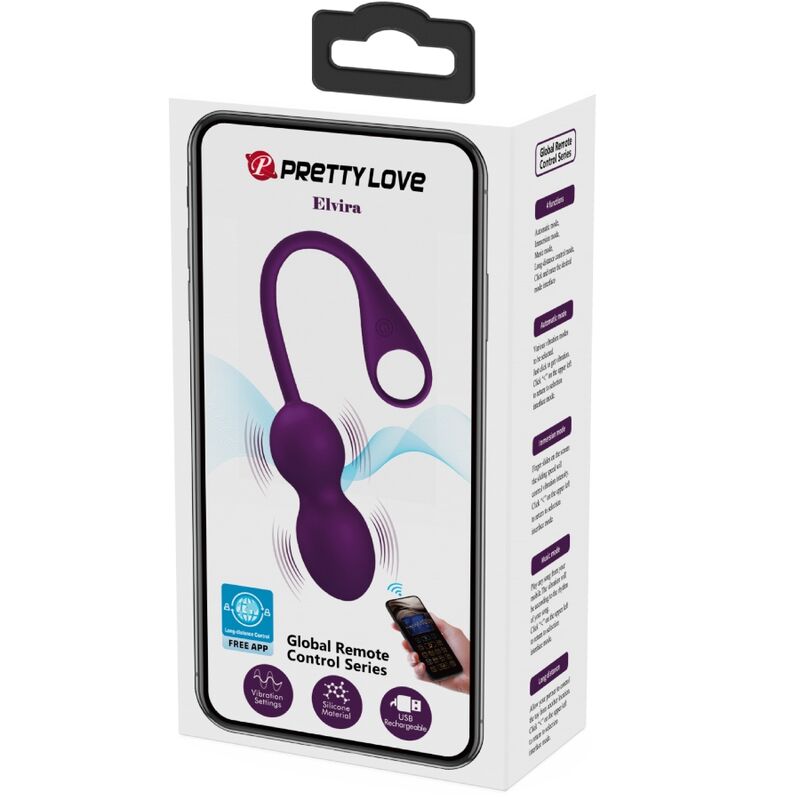 PRETTY LOVE - ELVIRA KEGEL BALLS APP REMOTE CONTROL PURPLE - 8