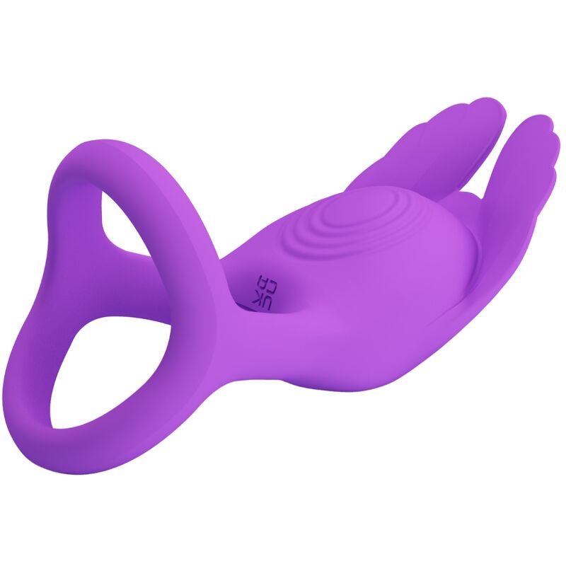 PRETTY LOVE - SILAS VIBRANT PENIS RING 7 VIBRATIONS PURPLE SILICONE - 7