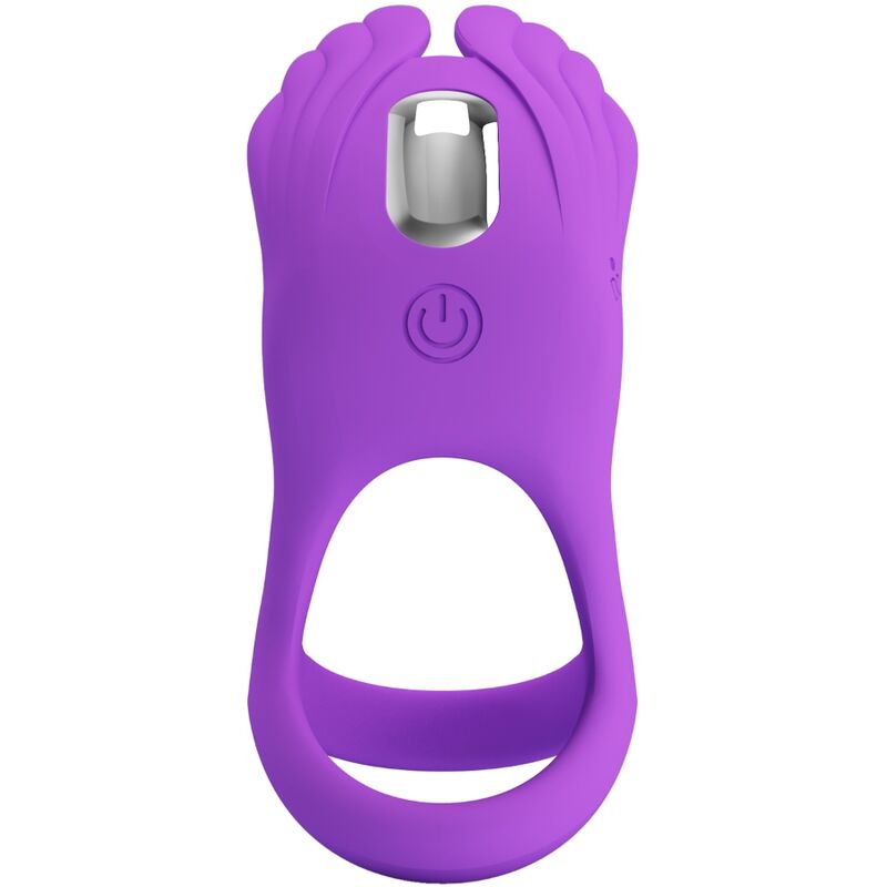 PRETTY LOVE - SILAS VIBRANT PENIS RING 7 VIBRATIONS PURPLE SILICONE - 5