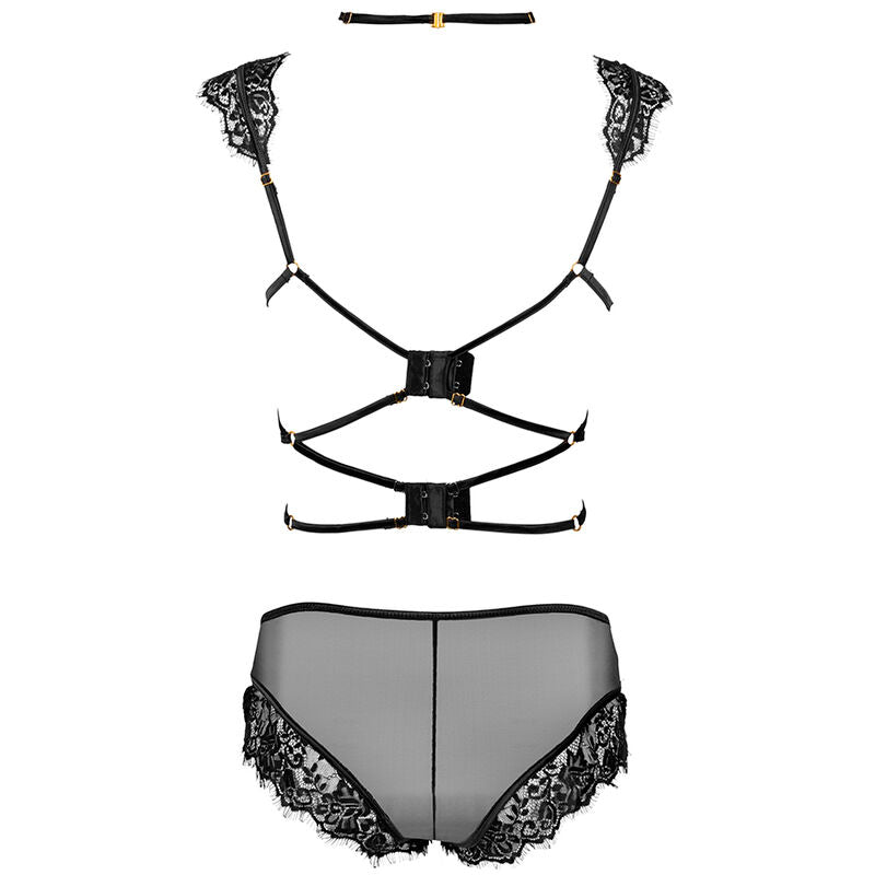 LIVCO CORSETTI FASHION - PALMENOM LC 90614 BRA + PANTY BLACK - L/XL - 11