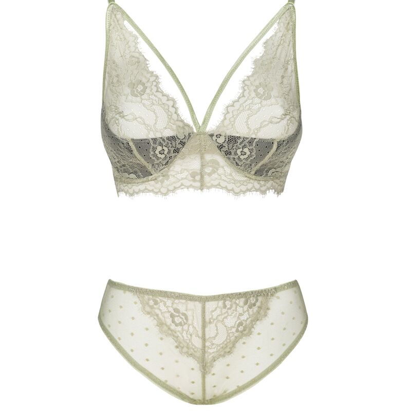 LIVCO CORSETTI FASHION - PINE LC 90667 BRA + PANTY KHAKI L/XL - S/M - 7
