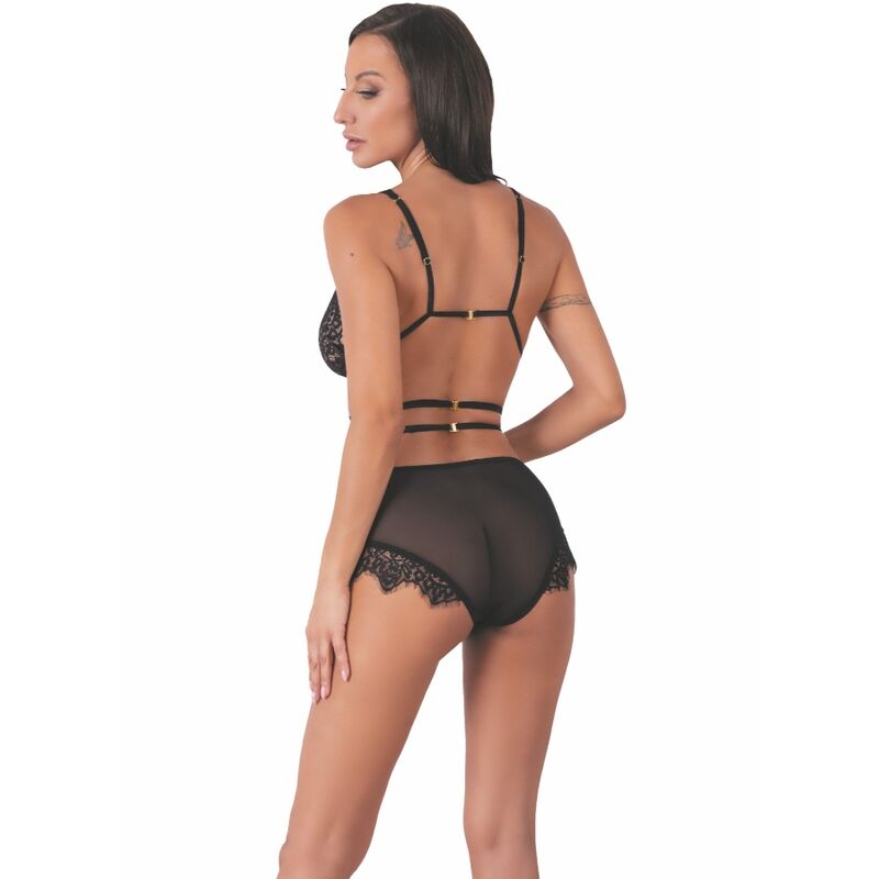 LIVCO CORSETTI FASHION - DREZNA LC 90733 BRA + BLACK PANTS L/XL