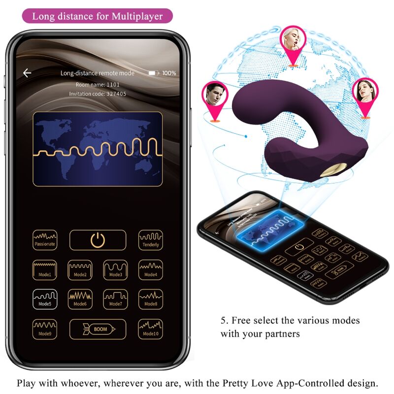PRETTY LOVE - BILLY VIBRATION REMOTE CONTROL PURPLE FREE APP - 11