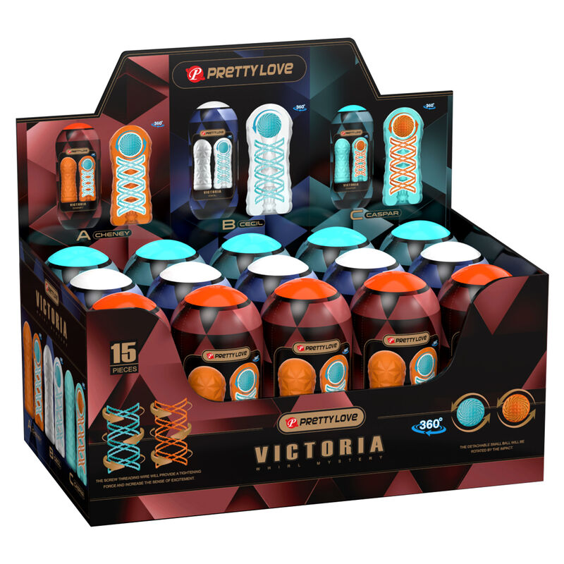PRETTY LOVE - VICTORIA MASTURBATOR 15 PIECES - 10