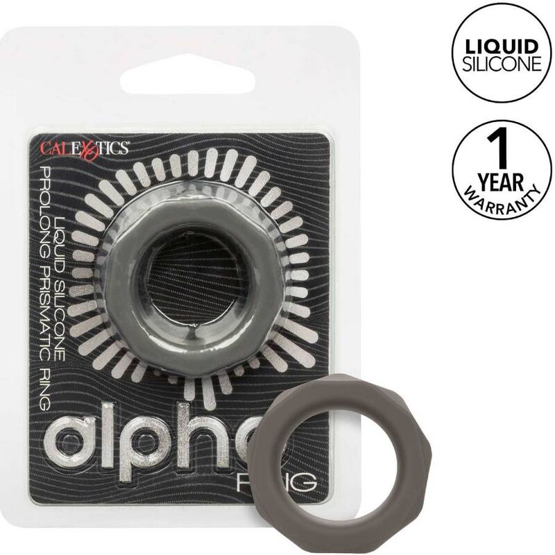 CALEXOTICS - ALPHA PROLONG PRISMATIC RING GREY - 7