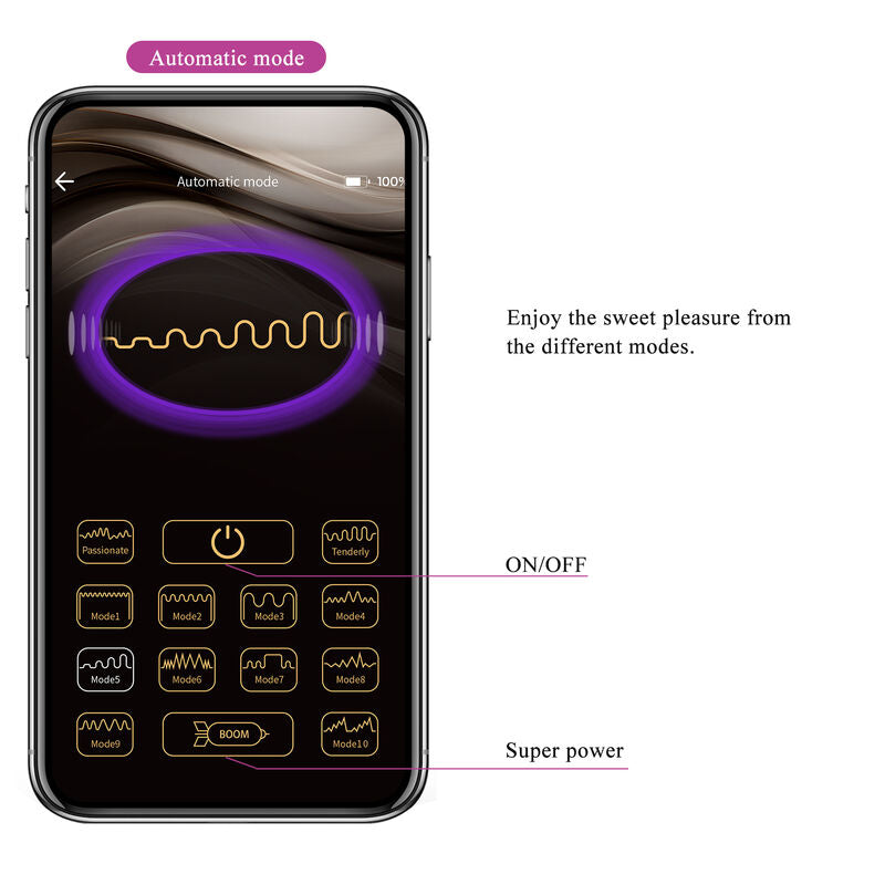 PRETTY LOVE - HECTOR ELECTROSHOCK VIBRATOR BY APP CONTROL PURPLE - 16
