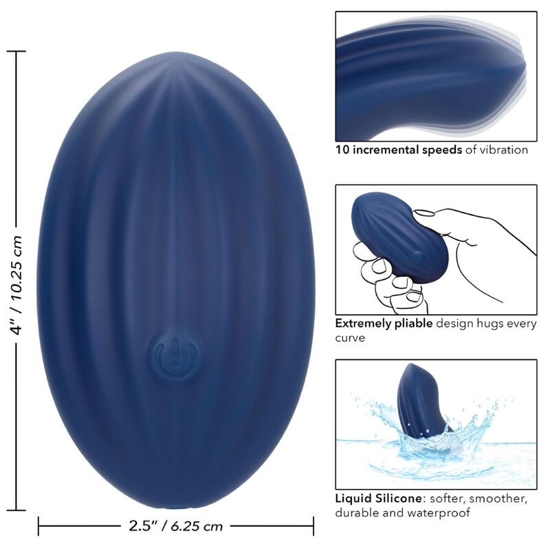 CALEXOTICS - CASHMERE VELVET CURVE BLUE - 10