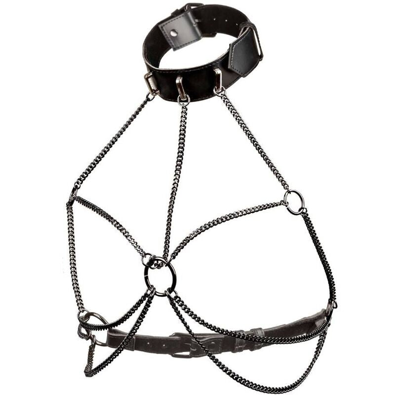 CALEXOTICS - EUPHORIA PLUS SIZE MULTI CHAIN COLLAR HARNESS - 2