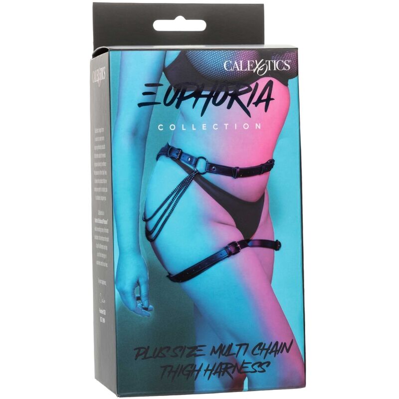 CALEXOTICS - EUPHORIA PLUS SIZE MULTI CHAIN THIGH HARNESS - 2