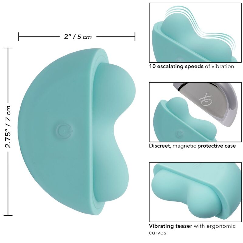 CALEXOTICS - OVATION APPLAUSE STIMULATOR AQUA GREEN - 4