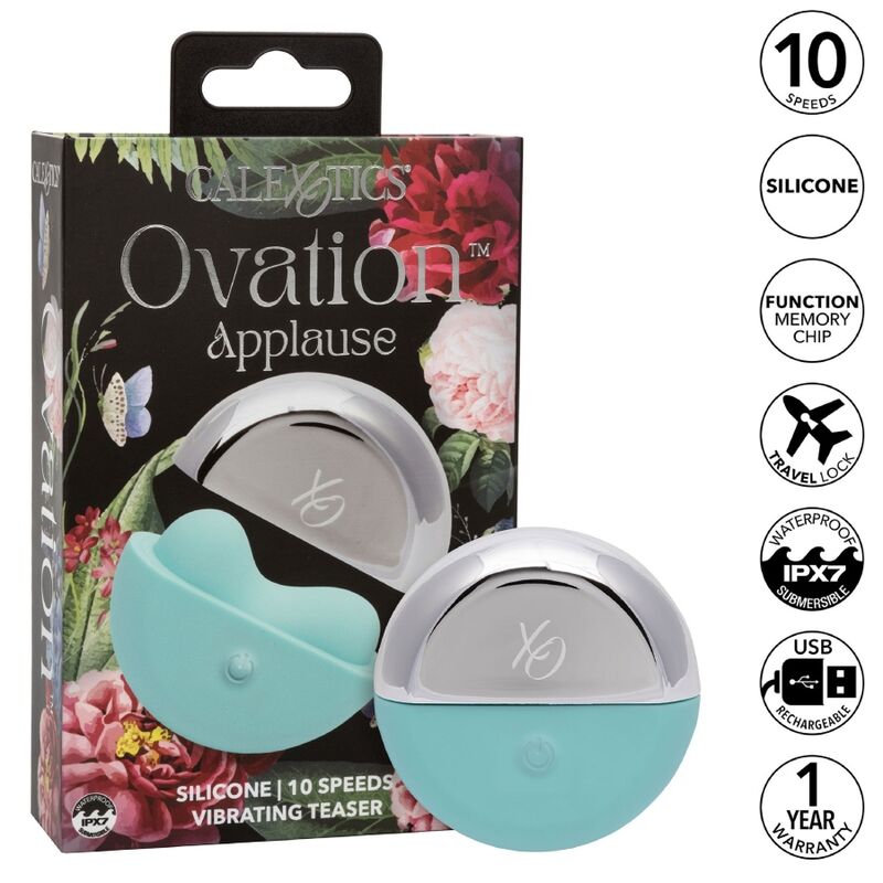CALEXOTICS - OVATION APPLAUSE STIMULATOR AQUA GREEN - 3