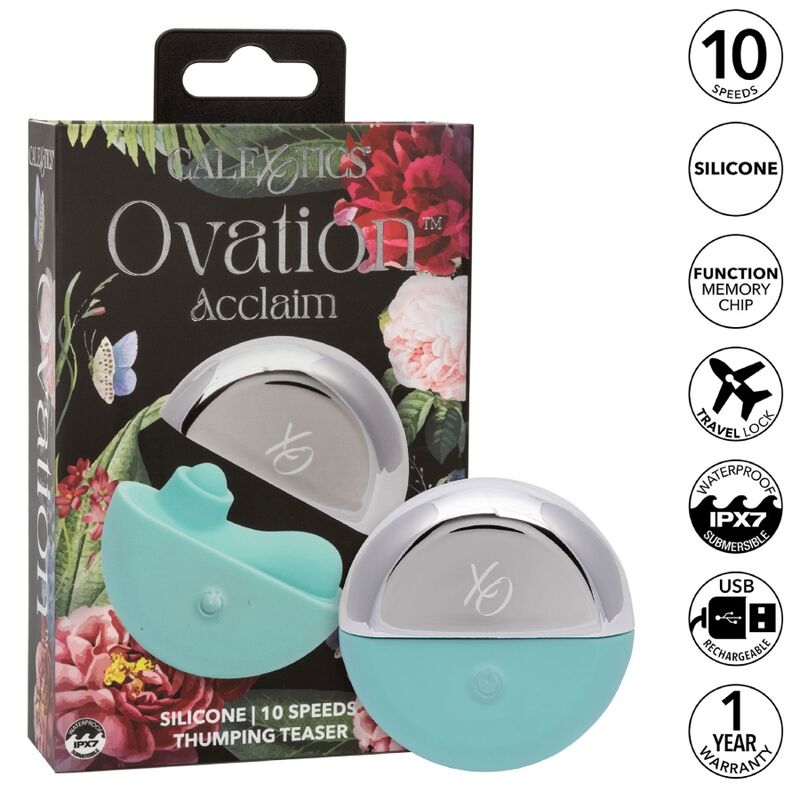 CALEXOTICS - OVATION ACCLAIM STIMULATOR AQUA GREEN - 14