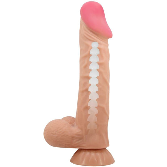 PRETTY LOVE - SLIDING SKIN SERIES REALISTIC DILDO WITH SLIDING SKIN SUCTION CUP 24 CM - 1