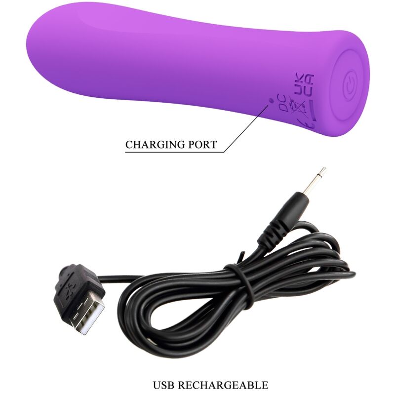 PRETTY LOVE - ALFREDA SUPER POWER VIBRATOR AQUA PURPLE - 6