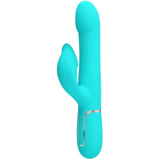 PRETTY LOVE - RABBIT VIBRATOR PEARLS AQUA GREEN - 1