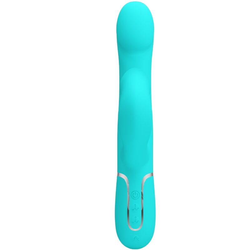 PRETTY LOVE - RABBIT VIBRATOR PEARLS AQUA GREEN - 2