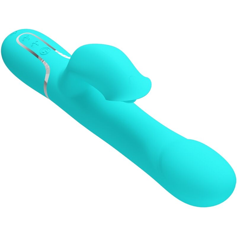 PRETTY LOVE - RABBIT VIBRATOR PEARLS AQUA GREEN - 4