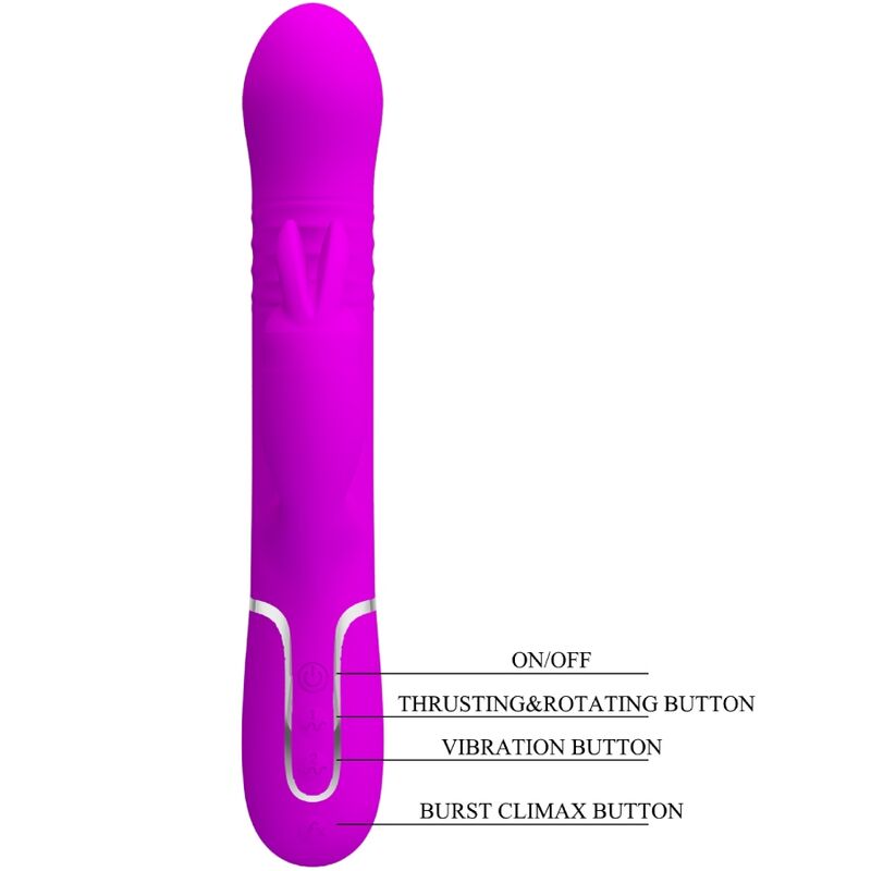 PRETTY LOVE - COALE RABBIT VIBRATEUR PERLES VIOLET