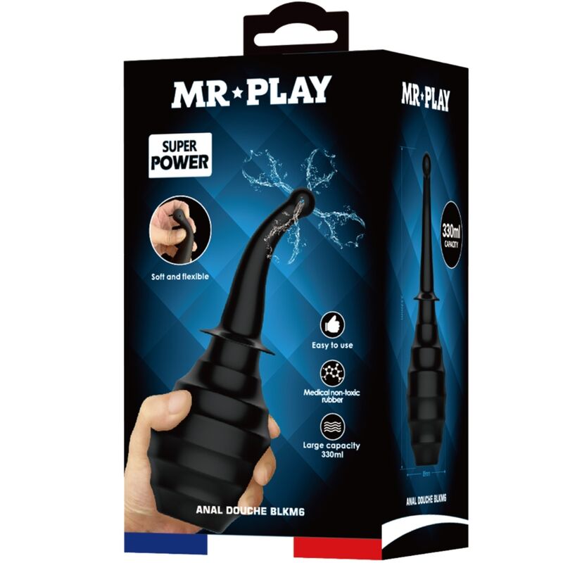 MR PLAY - DOUCHE ANALE BLKM6 SUPER POWER NOIR