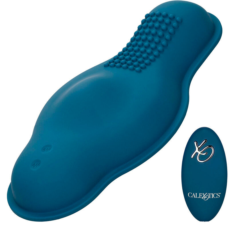 CALEXOTICS - RIDER MASSAGER DOUBLE MOTOR REMOTE CONTROL BLUE - 11
