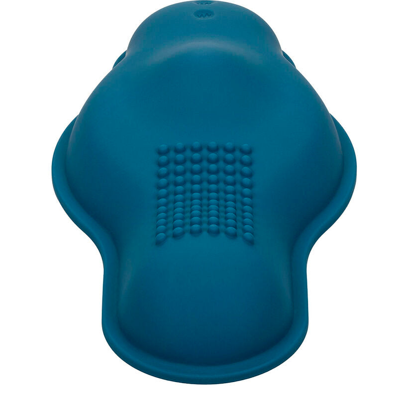 CALEXOTICS - RIDER MASSAGER DOUBLE MOTOR REMOTE CONTROL BLUE - 10