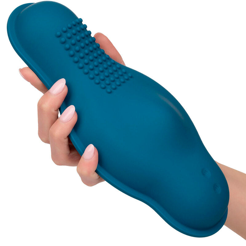CALEXOTICS - RIDER MASSAGER DOUBLE MOTOR REMOTE CONTROL BLUE - 6